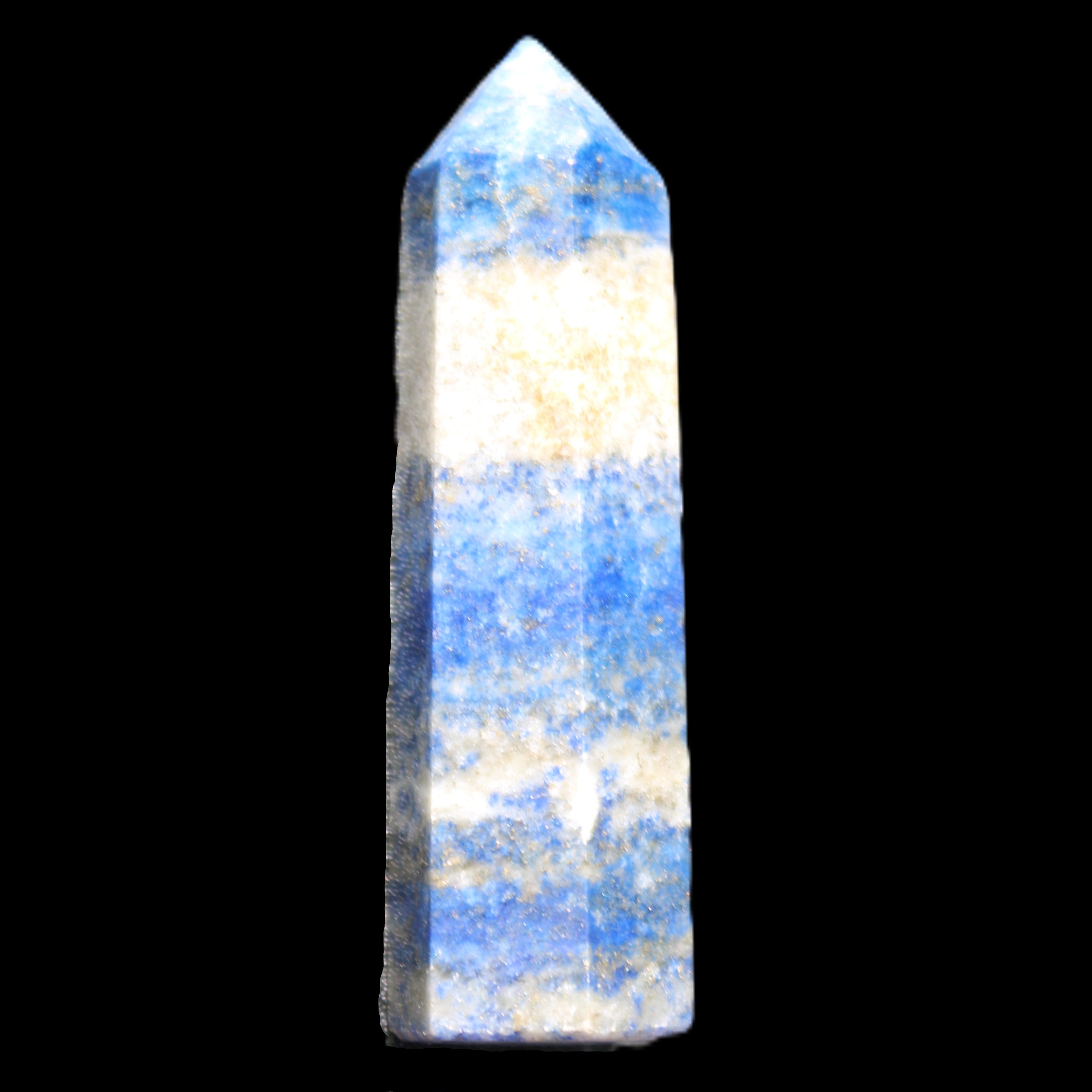 Lapis Lazuli wand 56mm 26g in sunlight - Rocks and Things Store