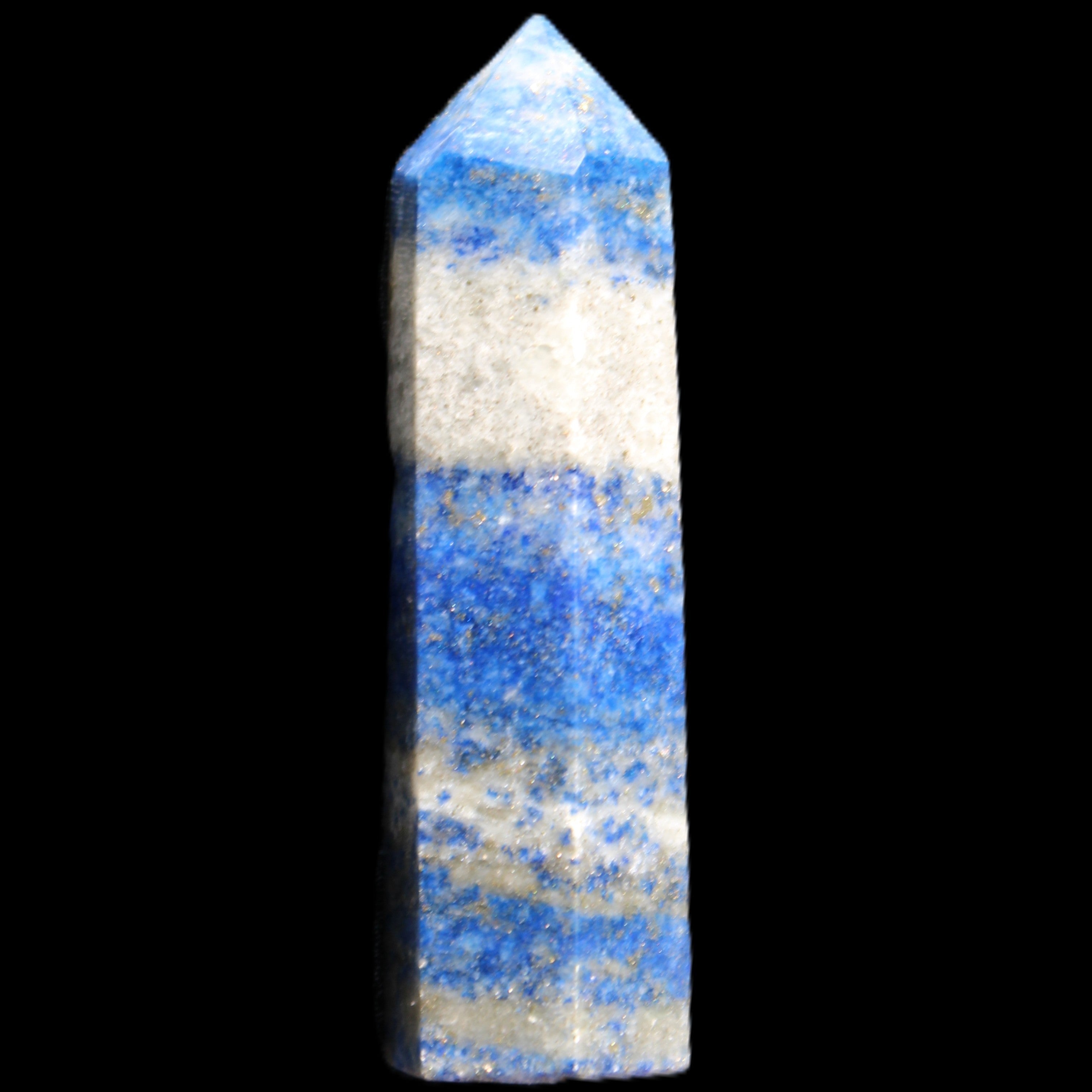 Lapis Lazuli wand 56mm 26g in sunlight - Rocks and Things Store