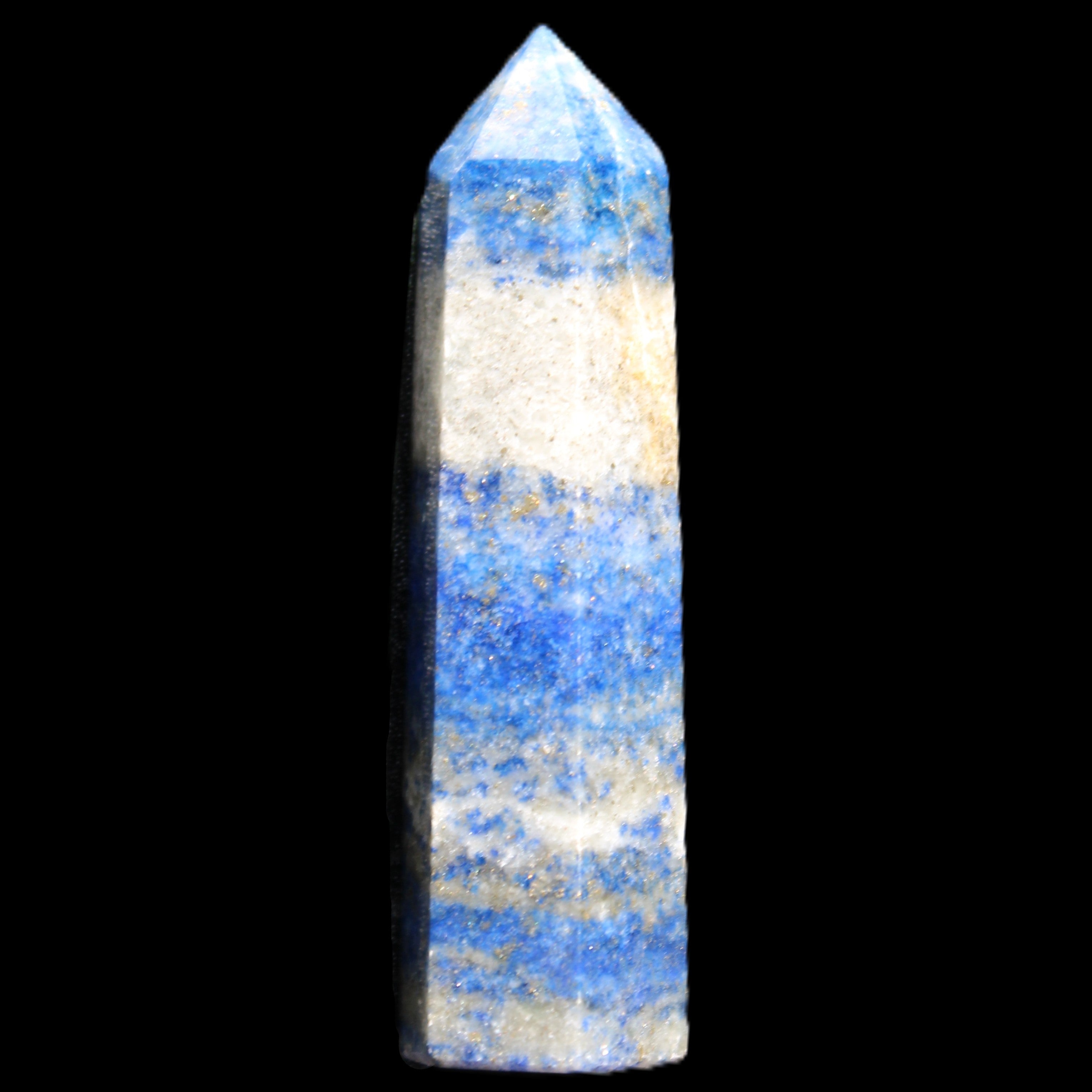 Lapis Lazuli wand 56mm 26g in sunlight - Rocks and Things Store