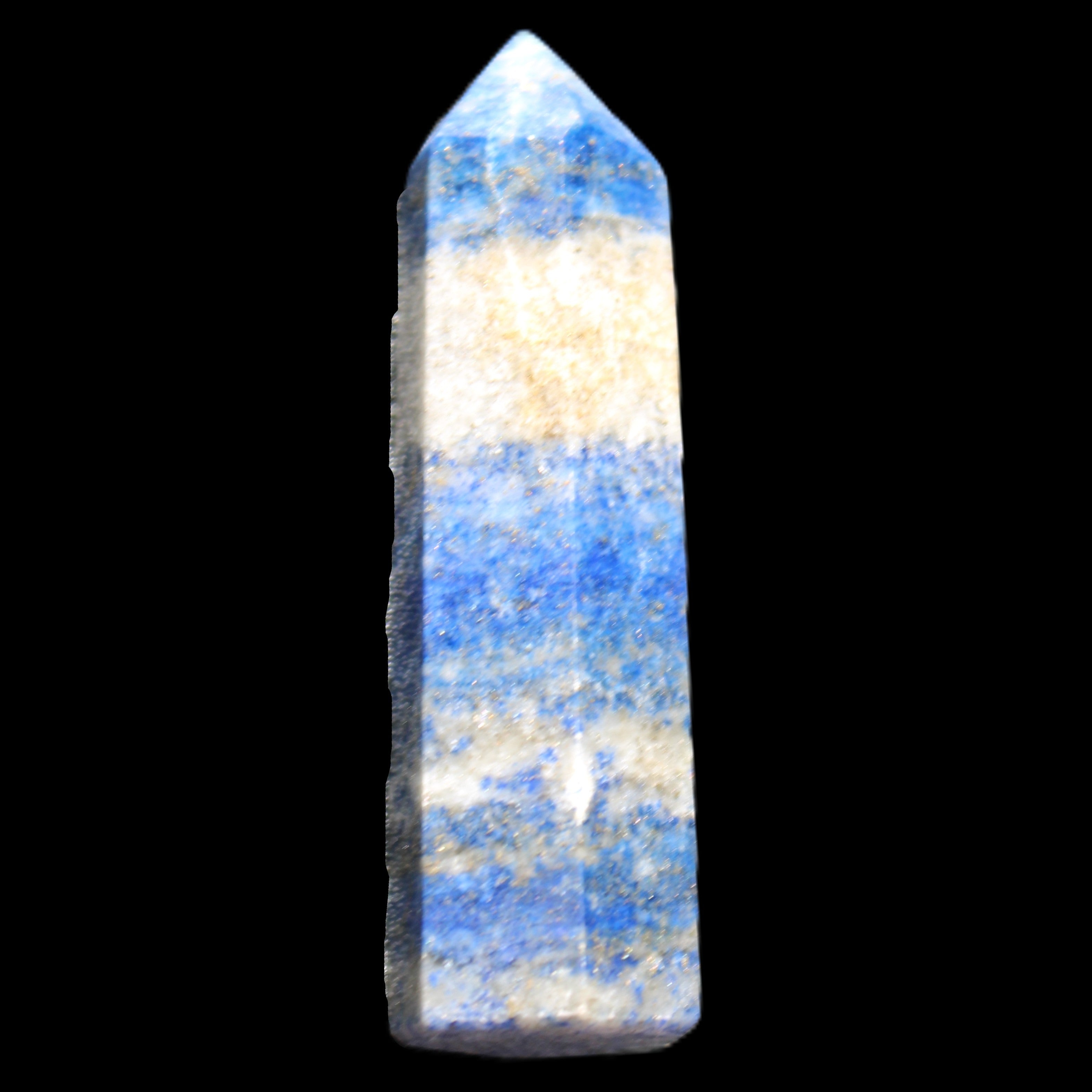 Lapis Lazuli wand 56mm 26g in sunlight - Rocks and Things Store