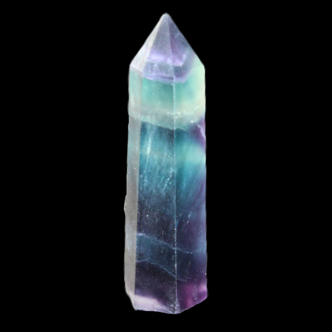 Rainbow Fluorite wand 50mm 17.6g in sunlight - Rocks and Things Store