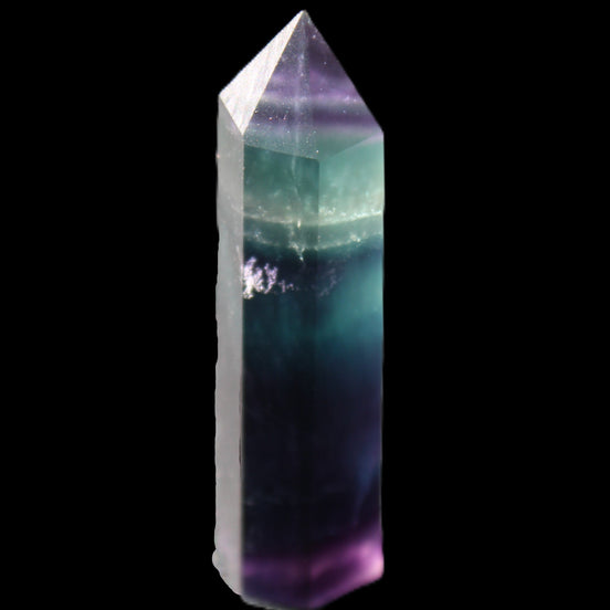 Rainbow Fluorite wand 50mm 17.6g in sunlight - Rocks and Things Store