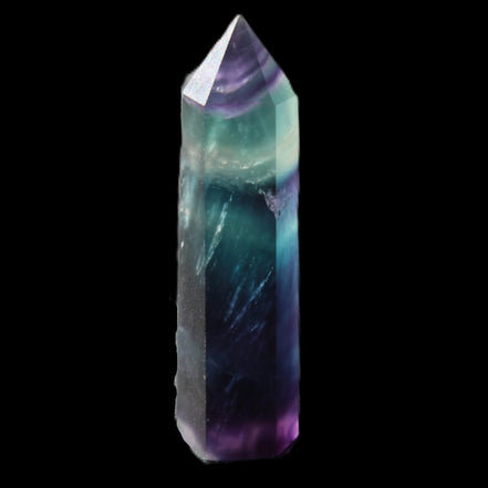 Rainbow Fluorite wand 50mm 17.6g in sunlight - Rocks and Things Store