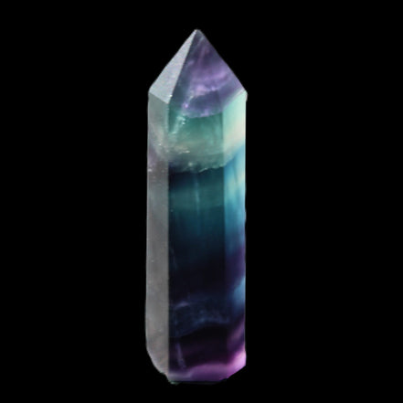 Rainbow Fluorite wand 50mm 17.6g in sunlight - Rocks and Things Store