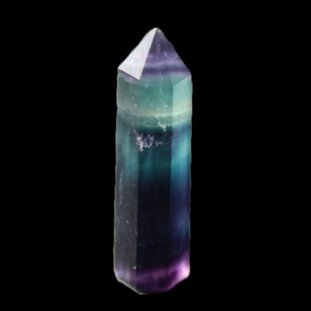 Rainbow Fluorite wand 50mm 17.6g in sunlight - Rocks and Things Store