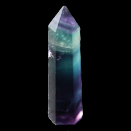 Rainbow Fluorite wand 50mm 17.6g in sunlight - Rocks and Things Store