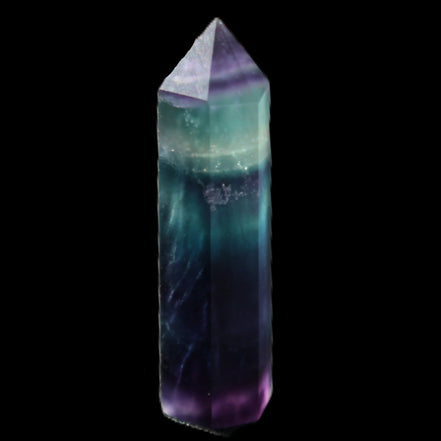 Rainbow Fluorite wand 50mm 17.6g in sunlight - Rocks and Things Store