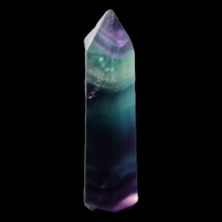 Rainbow Fluorite wand 50mm 17.6g in sunlight - Rocks and Things Store
