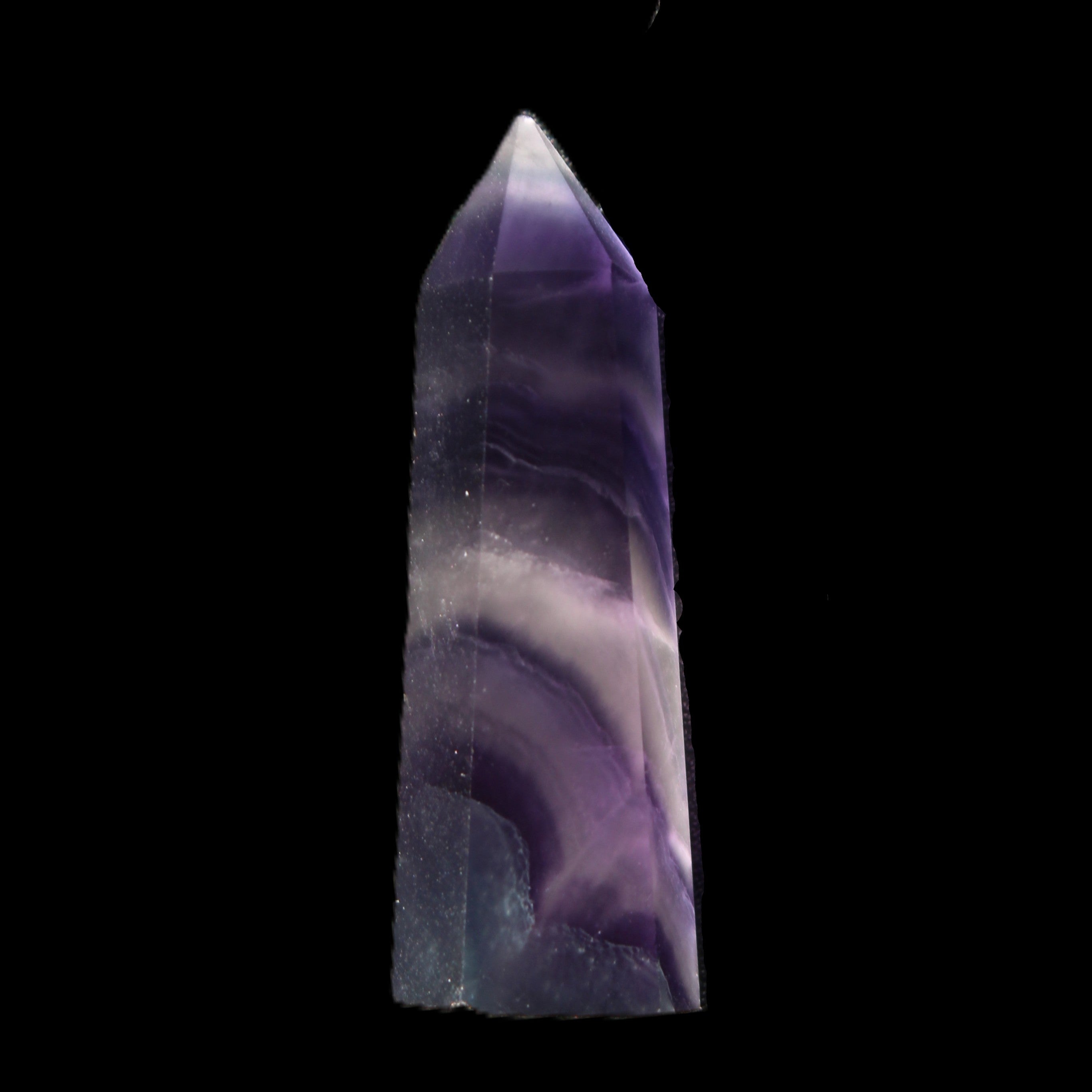 Rainbow Fluorite tiny wand 40mm 11.5g in sunlight - Rocks and Things Store
