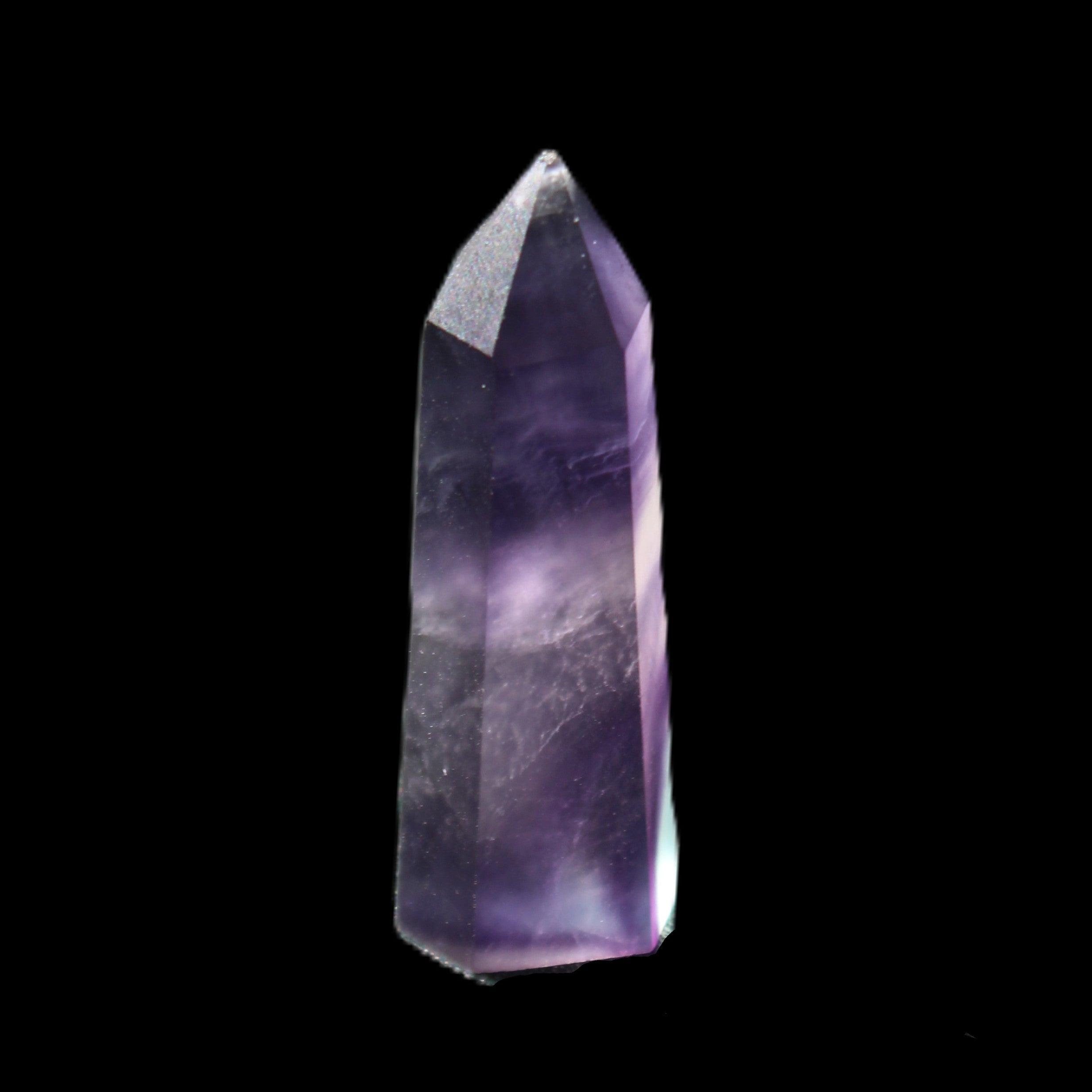 Rainbow Fluorite tiny wand 40mm 11.5g in sunlight - Rocks and Things Store