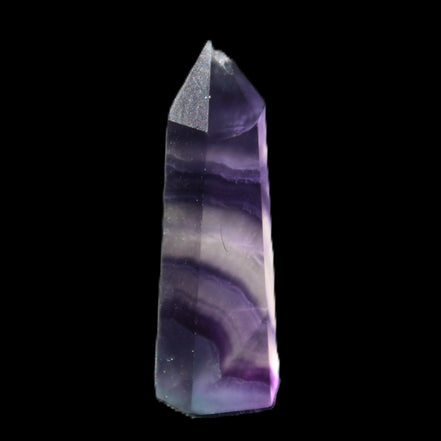 Rainbow Fluorite tiny wand 40mm 11.5g in sunlight - Rocks and Things Store