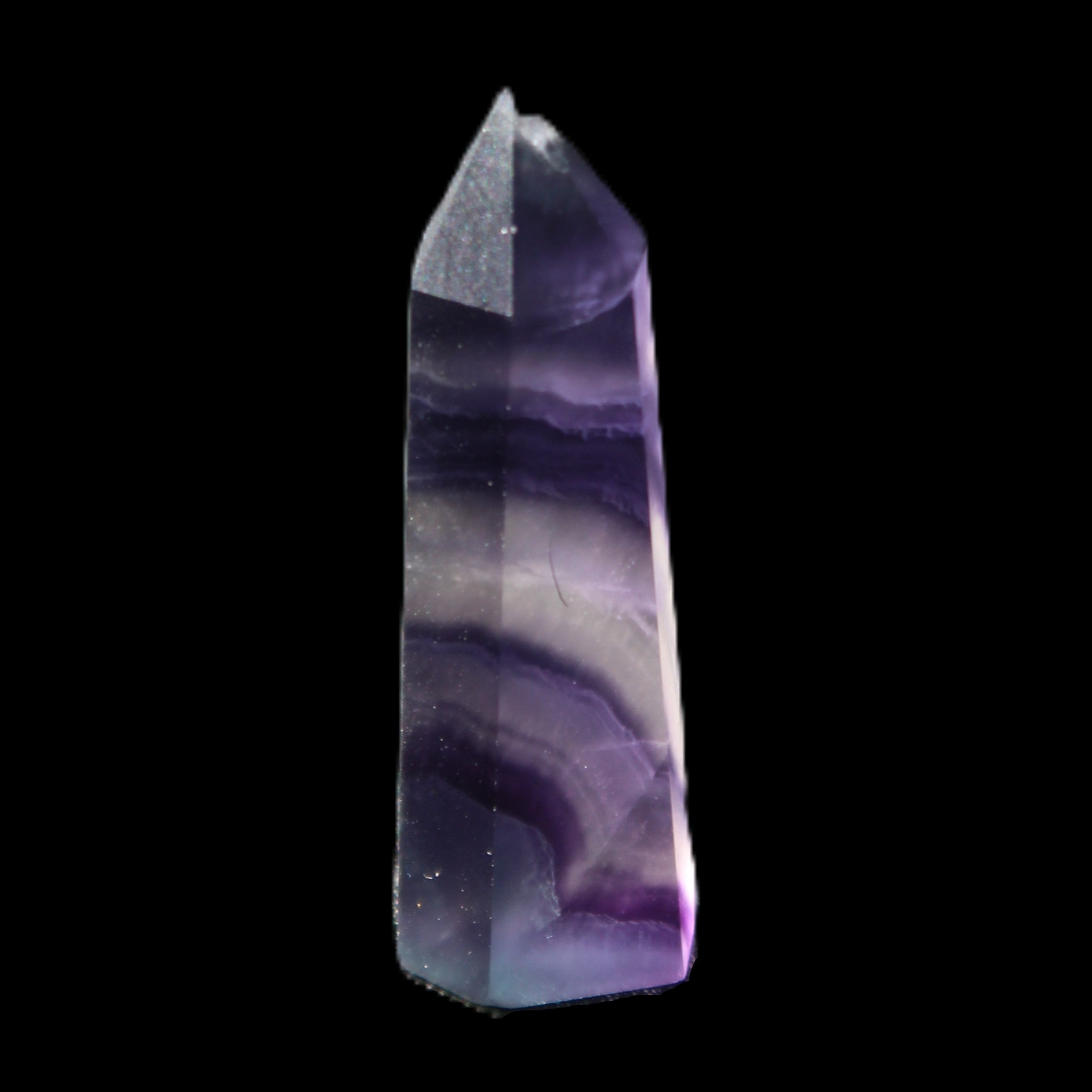 Rainbow Fluorite tiny wand 40mm 11.5g in sunlight - Rocks and Things Store