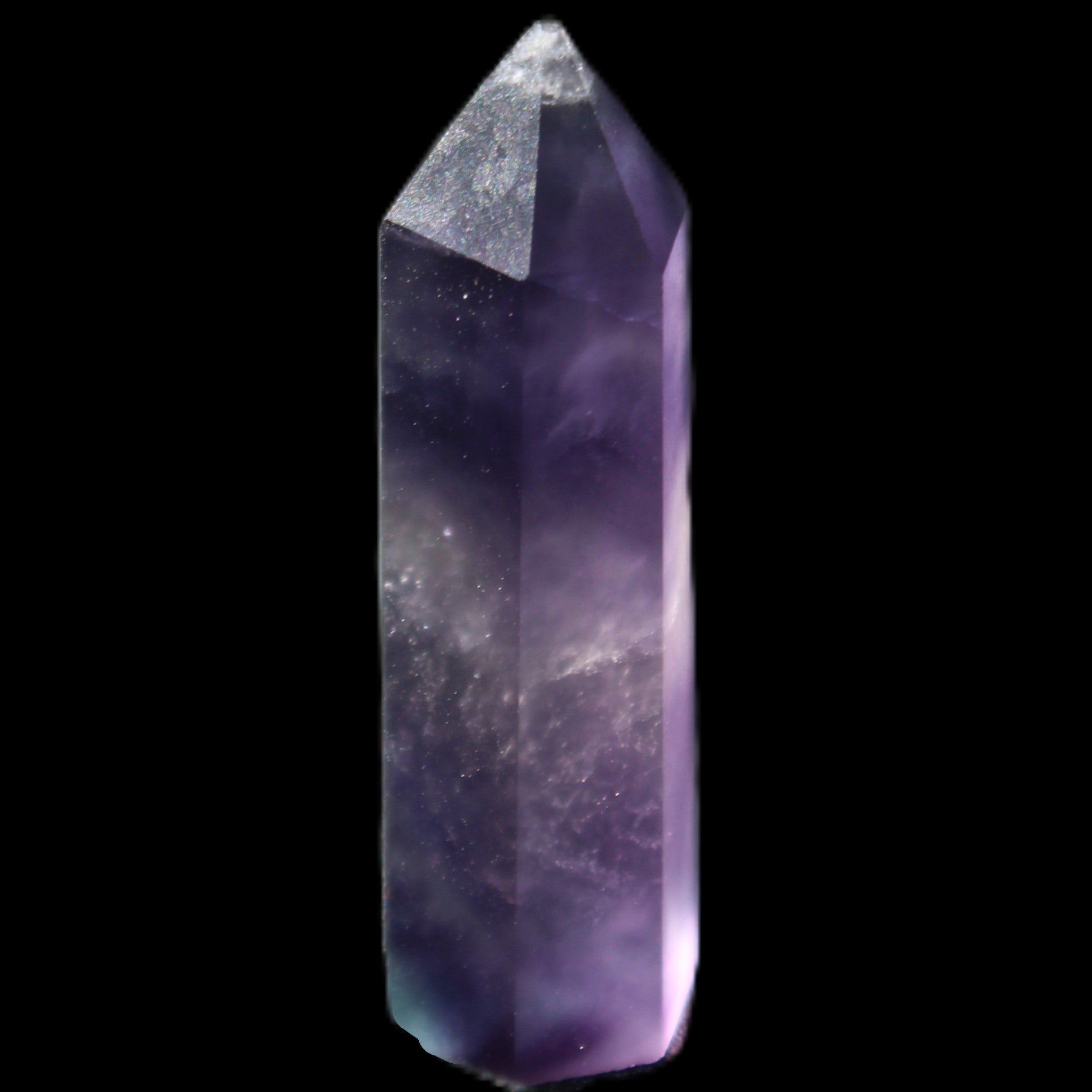 Rainbow Fluorite tiny wand 40mm 11.5g in sunlight - Rocks and Things Store