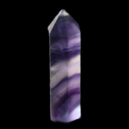 Rainbow Fluorite tiny wand 40mm 11.5g in sunlight - Rocks and Things Store
