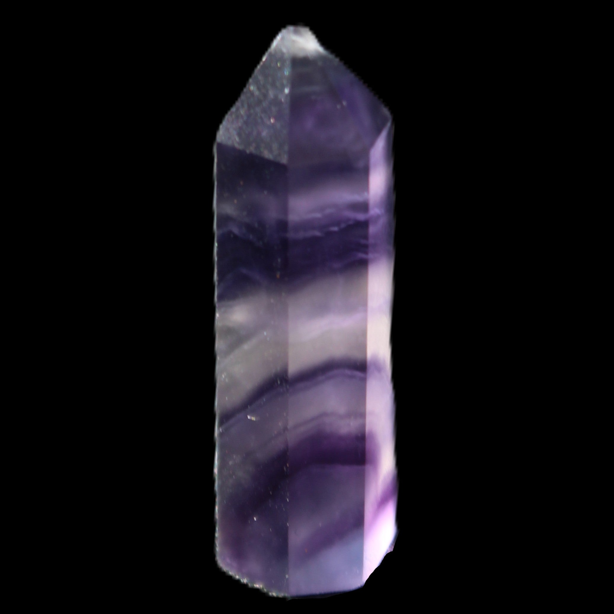 Rainbow Fluorite tiny wand 40mm 11.5g in sunlight - Rocks and Things Store