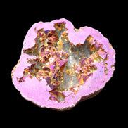 Electric Purple Agate electroplated geode 30mm 7-8g in sunlight - Rocks and Things Store