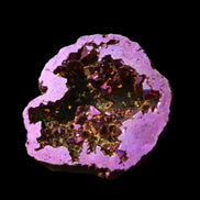 Electric Purple Agate electroplated geode 30mm 7-8g in sunlight - Rocks and Things Store