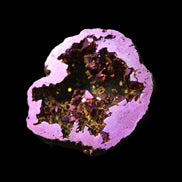 Electric Purple Agate electroplated geode 30mm 7-8g in sunlight - Rocks and Things Store