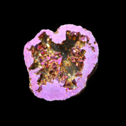 Electric Purple Agate electroplated geode 30mm 7-8g in sunlight - Rocks and Things Store