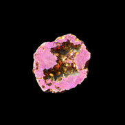 Electric Purple Agate electroplated geode 30mm 7-8g in sunlight - Rocks and Things Store