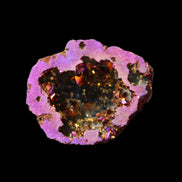 Electric Purple Agate electroplated geode 30mm 7-8g in sunlight - Rocks and Things Store