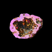 Electric Purple Agate electroplated geode 30mm 7-8g in sunlight - Rocks and Things Store