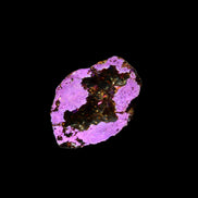 Electric Purple Agate electroplated geode 30mm 7-8g in sunlight - Rocks and Things Store