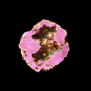 Electric Purple Agate electroplated geode 30mm 7-8g in sunlight - Rocks and Things Store