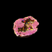 Electric Purple Agate electroplated geode 30mm 7-8g in sunlight - Rocks and Things Store