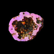 Electric Purple Agate electroplated geode 30mm 7-8g in sunlight - Rocks and Things Store