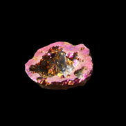Electric Purple Agate electroplated geode 30mm 7-8g in sunlight - Rocks and Things Store