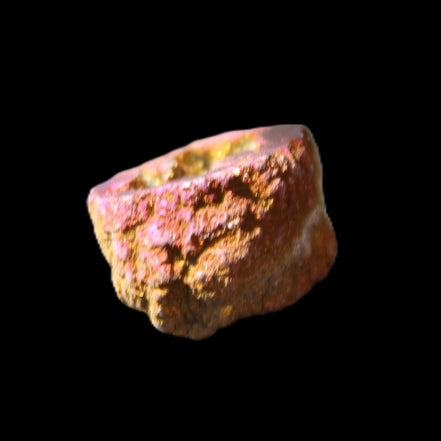 Electric Purple Agate electroplated geode 30mm 7-8g in sunlight - Rocks and Things Store