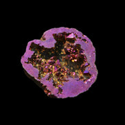 Electric Purple Agate electroplated geode 30mm 7-8g in sunlight - Rocks and Things Store