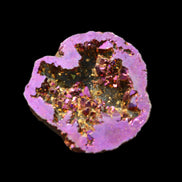 Electric Purple Agate electroplated geode 30mm 7-8g in sunlight - Rocks and Things Store