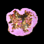 Electric Purple Agate electroplated geode 30mm 7-8g in sunlight - Rocks and Things Store