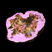 Electric Purple Agate electroplated geode 30mm 7-8g in sunlight - Rocks and Things Store