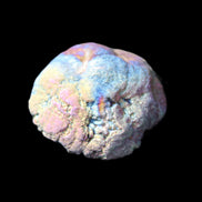 Electric Green Agate electroplated geode 30mm 10.9g in sunlight - Rocks and Things Store