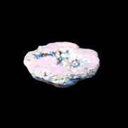 Electric Green Agate electroplated geode 30mm 10.9g in sunlight - Rocks and Things Store