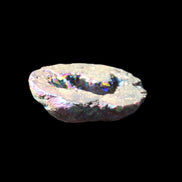 Electric Green Agate electroplated geode 30mm 10.9g in sunlight - Rocks and Things Store