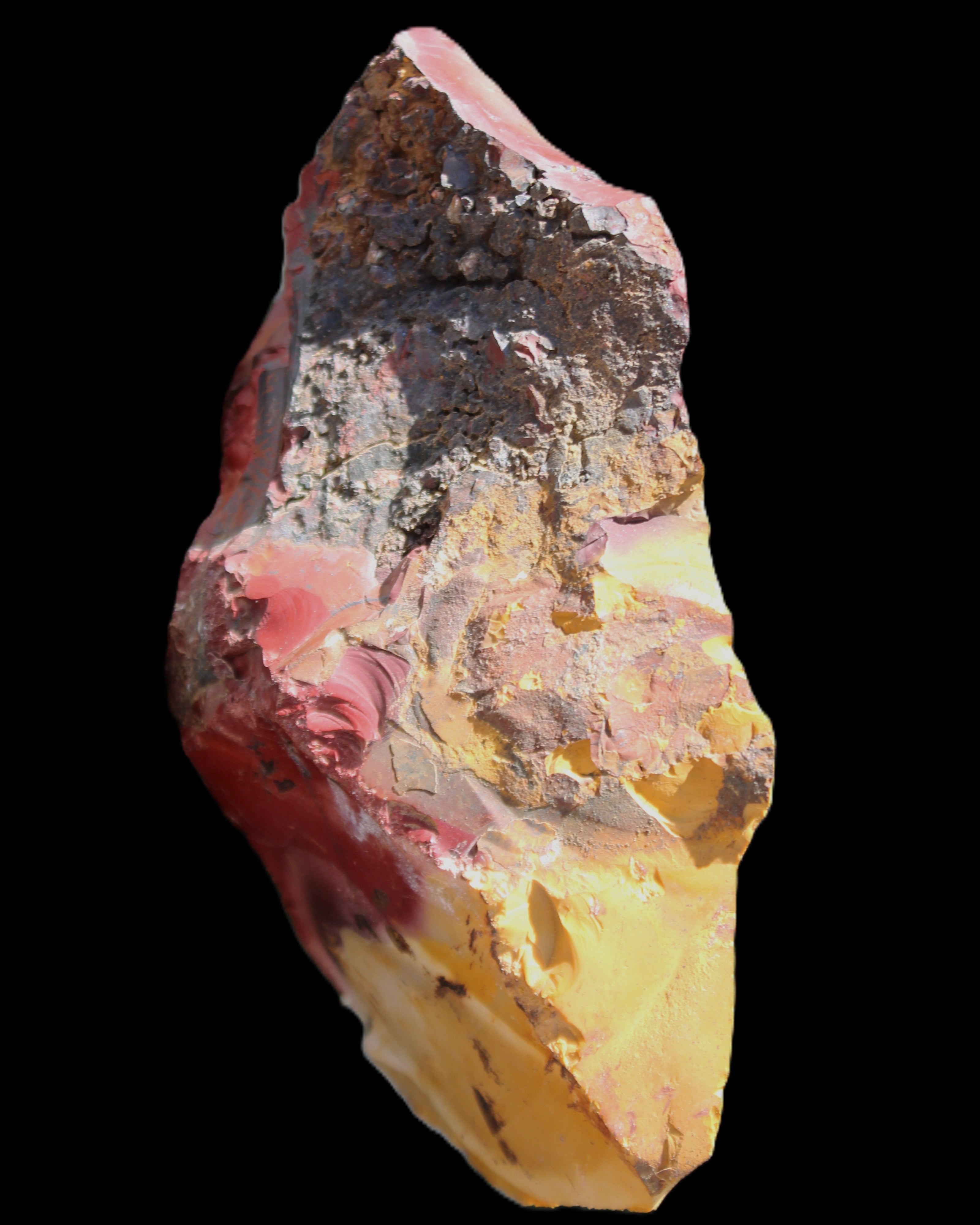 Mookaite 160*97*51mm 706g in sunlight - Rocks and Things Store