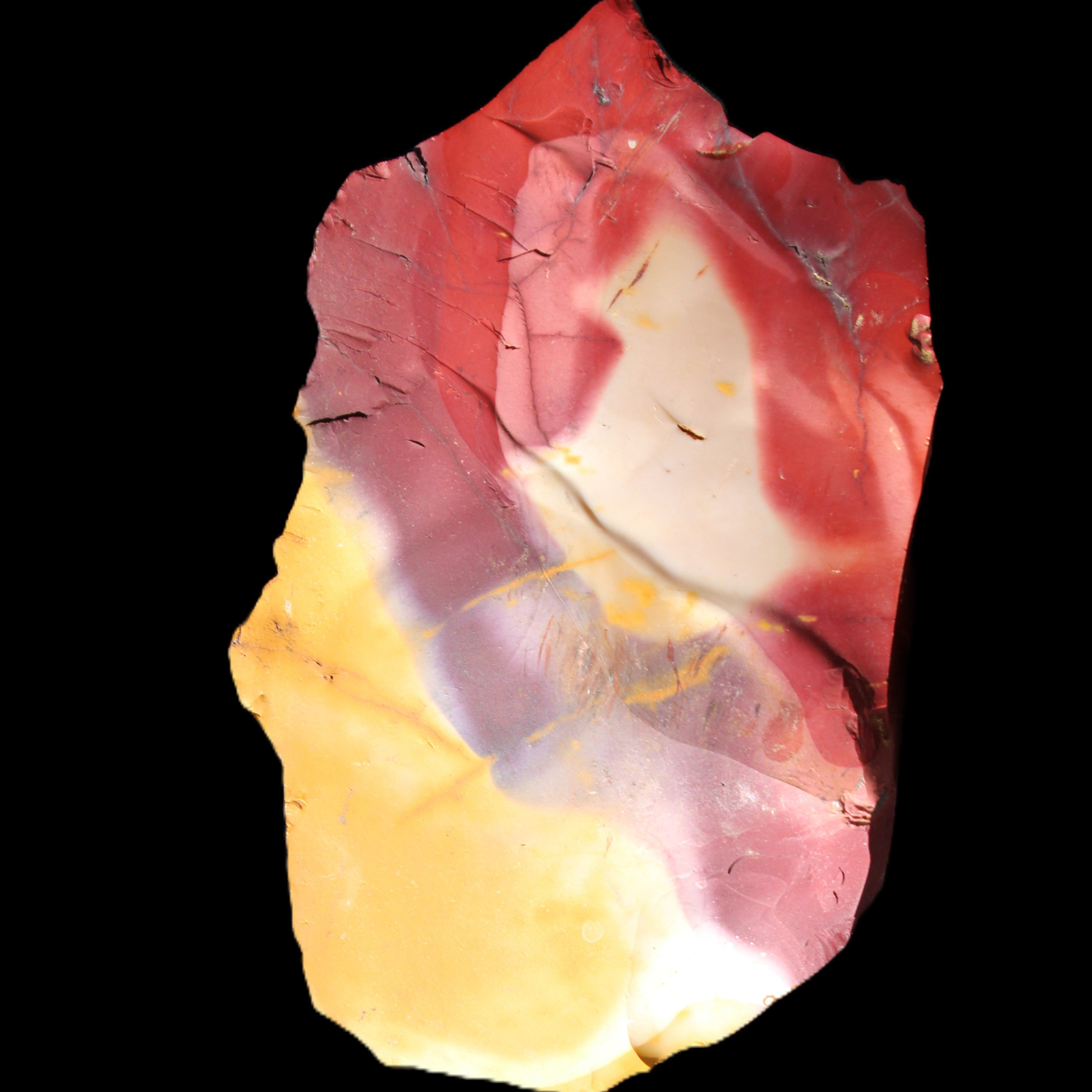 Mookaite 160*97*51mm 706g in sunlight - Rocks and Things Store