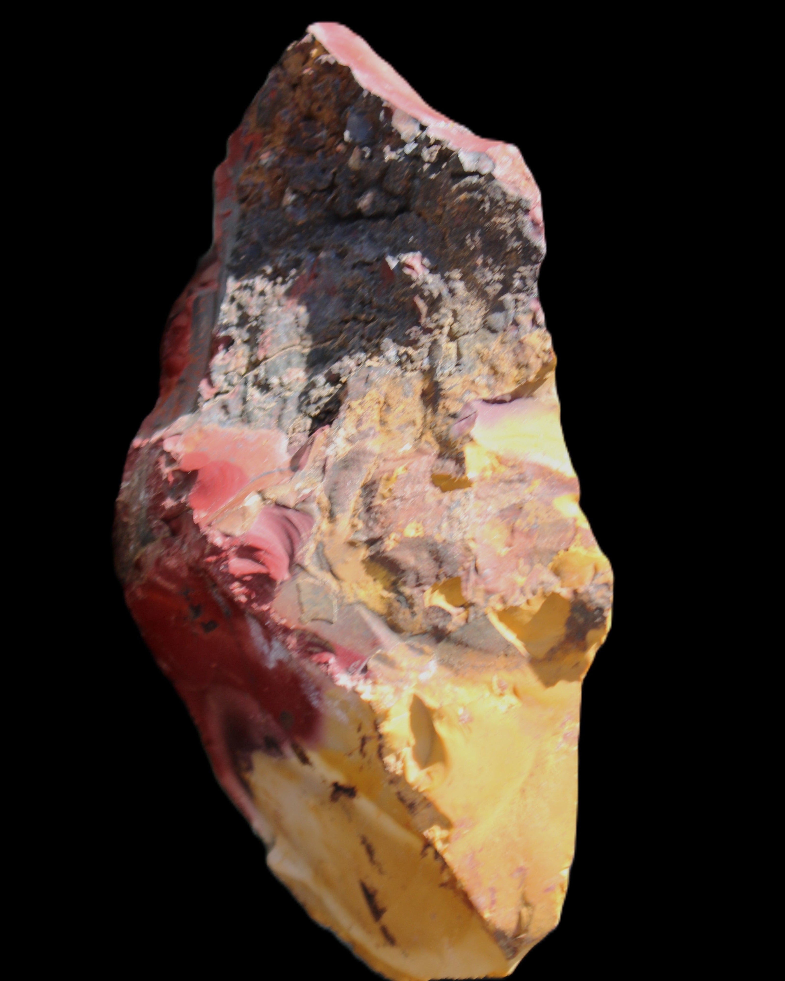 Mookaite 160*97*51mm 706g in sunlight - Rocks and Things Store