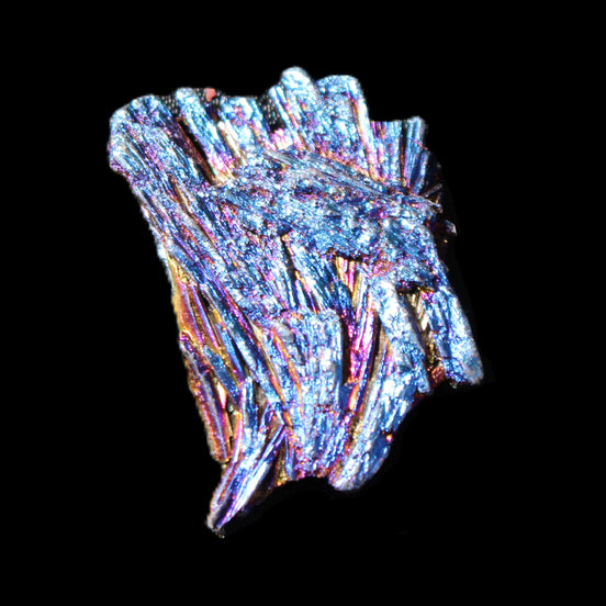 Titanium electroplated Tourmaline feather crystal 5.7g in sunlight - Rocks and Things Store