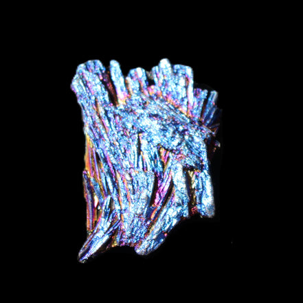 Titanium electroplated Tourmaline feather crystal 5.7g in sunlight - Rocks and Things Store