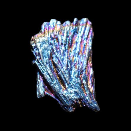 Titanium electroplated Tourmaline feather crystal 5.7g in sunlight - Rocks and Things Store