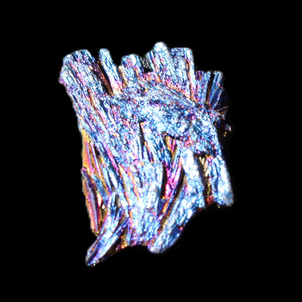 Titanium electroplated Tourmaline feather crystal 5.7g in sunlight - Rocks and Things Store