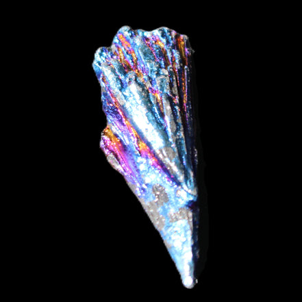 Titanium electroplated Tourmaline feather crystal 5.7g in sunlight - Rocks and Things Store