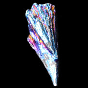 Titanium electroplated Tourmaline feather crystal 5.7g in sunlight - Rocks and Things Store