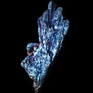 Titanium electroplated Tourmaline feather crystal 8/9g in sunlight - Rocks and Things Store