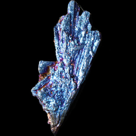 Titanium electroplated Tourmaline feather crystal 8/9g in sunlight - Rocks and Things Store